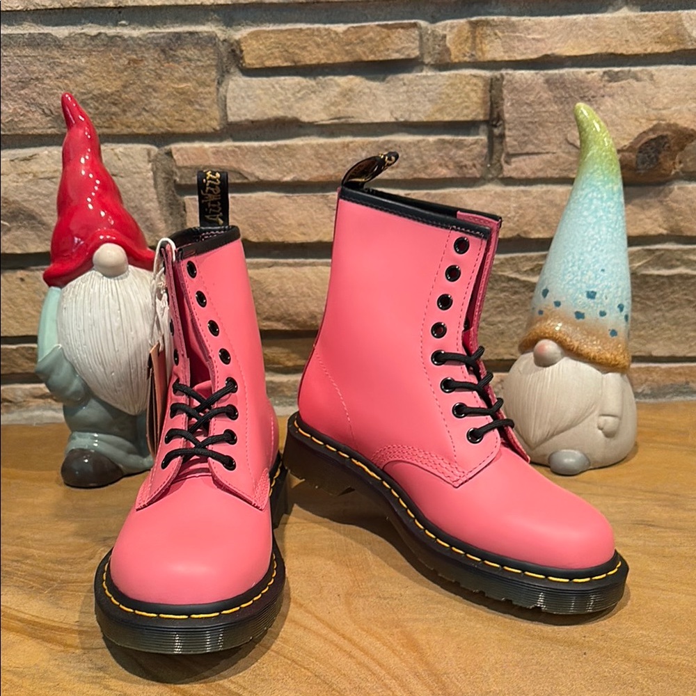 Dr. Martens Bright Pink Combat Boots! 🥾